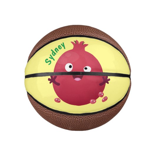 Cartoon van fijne granaatappels basketbal (Voorkant)