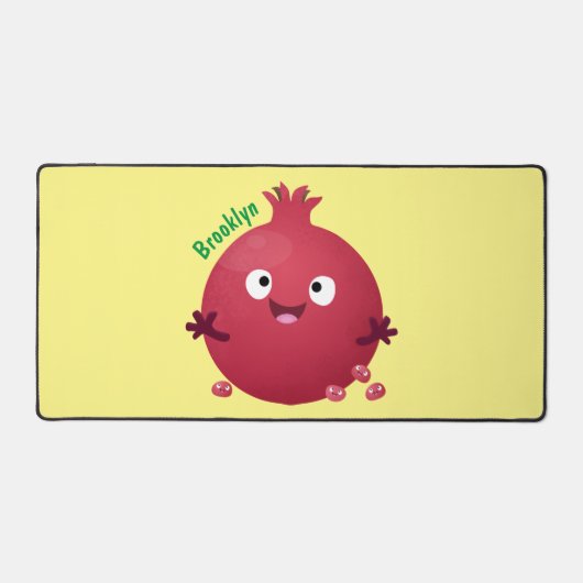 Cartoon van fijne granaatappels bureaumat (Voorkant)