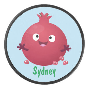 Cartoon van fijne granaatappels hockey puck