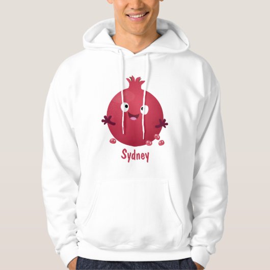Cartoon van fijne granaatappels hoodie (Voorkant)