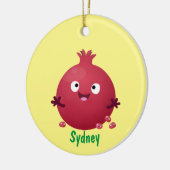 Cartoon van fijne granaatappels keramisch ornament (Links)