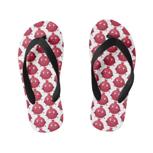 Cartoon van fijne granaatappels kinder teenslippers (Voetbed)