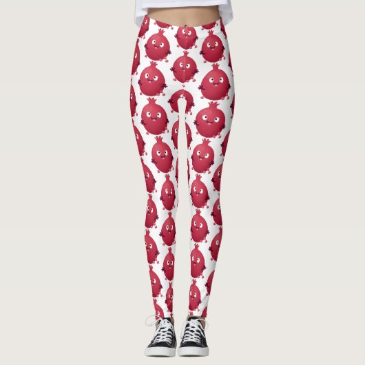 Cartoon van fijne granaatappels leggings (Voorkant)