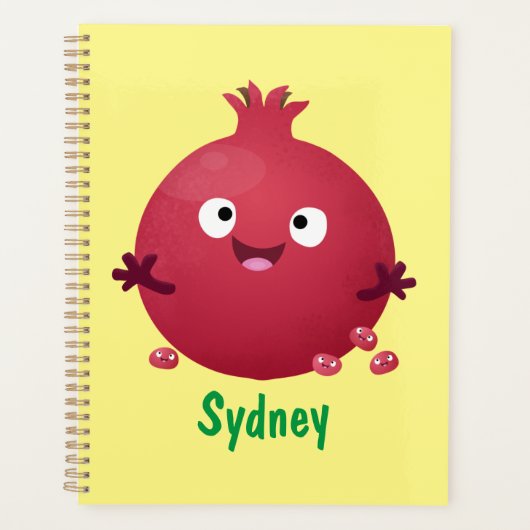 Cartoon van fijne granaatappels planner (Voorkant)