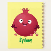 Cartoon van fijne granaatappels planner (Achterkant)