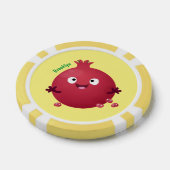 Cartoon van fijne granaatappels poker chips (Enkel)