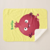 Cartoon van fijne granaatappels sherpa deken (Voorkant (horizontaal))