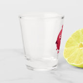 Cartoon van fijne granaatappels shot glas (Links)