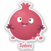 Cartoon van fijne granaatappels sticker (Voorkant)