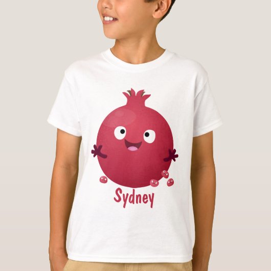 Cartoon van fijne granaatappels t-shirt (Voorkant)