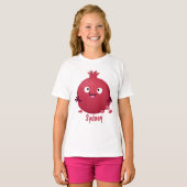 Cartoon van fijne granaatappels t-shirt (Voorkant volledig)