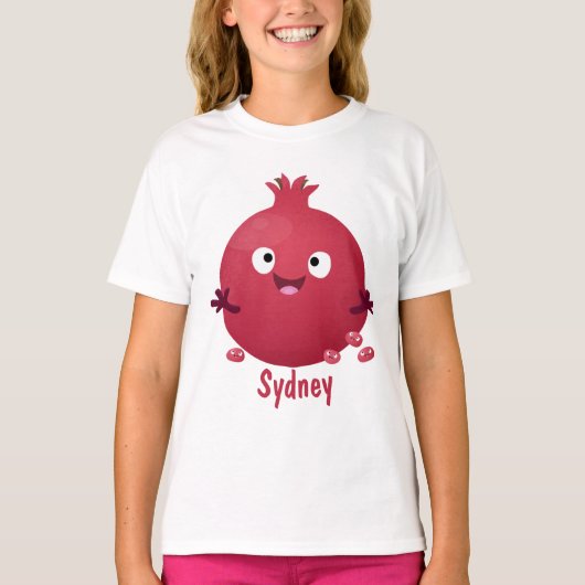 Cartoon van fijne granaatappels t-shirt (Voorkant)