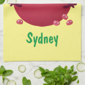 Cartoon van fijne granaatappels theedoek (Gevouwen)