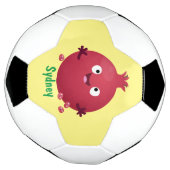 Cartoon van fijne granaatappels voetbal (Gedraaid)