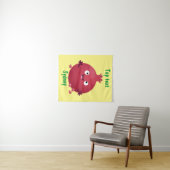 Cartoon van fijne granaatappels wandkleed (In Situ (horizontaal))