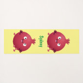 Cartoon van fijne granaatappels yogamat (Achterkant (horizontaal))