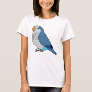 Cartoon van fluffelblauwe paprika t-shirt