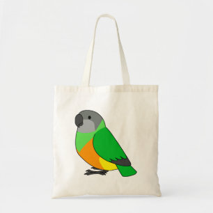 Cartoon van fluffy senegal tote bag