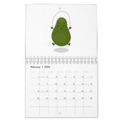 Cartoon van fruit, groenten en plant kalender (Feb 2026)