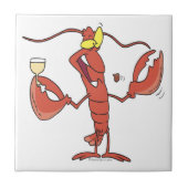 cartoon van grappige broodrooster tegeltje (Voorkant)