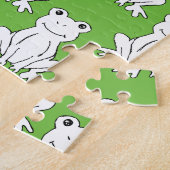 Cartoon van groene staartroep legpuzzel (Zijkant)