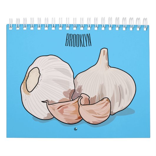 Cartoon van groenten en fruit illustratie kalender (Hoes)