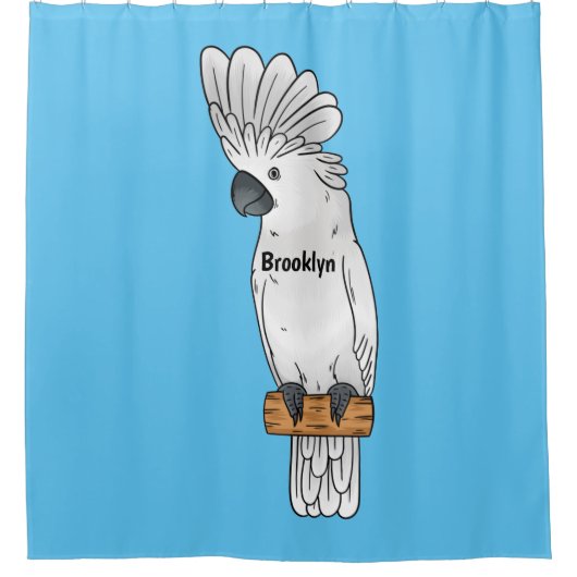 Cartoon van herkoekoekvogel douchegordijn (Voorkant)