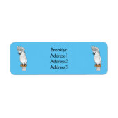 Cartoon van herkoekoekvogel etiket (Voorkant)