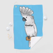 Cartoon van herkoekoekvogel golfhanddoek (Insitu)