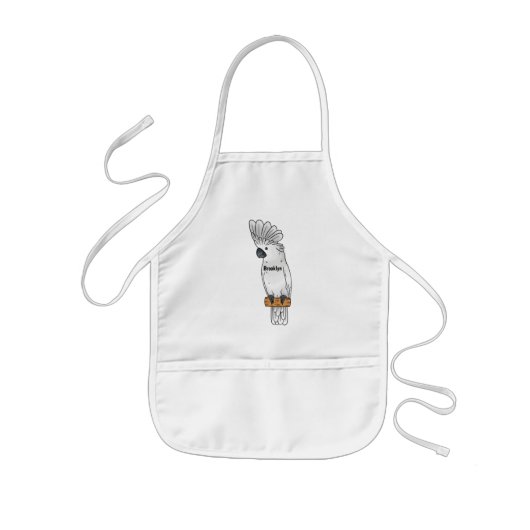 Cartoon van herkoekoekvogel kinder schort (Voorkant)