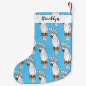 Cartoon van herkoekoekvogel kleine kerstsok (Achterkant)