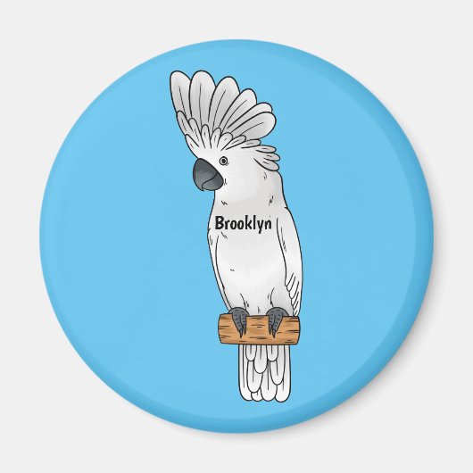 Cartoon van herkoekoekvogel magneet (Voorkant)
