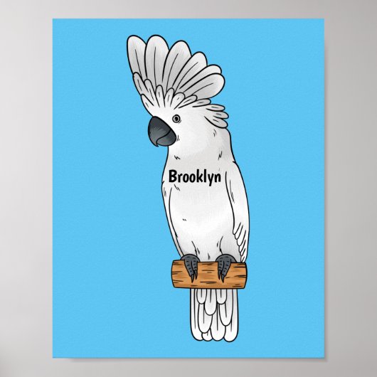 Cartoon van herkoekoekvogel poster (Voorkant)