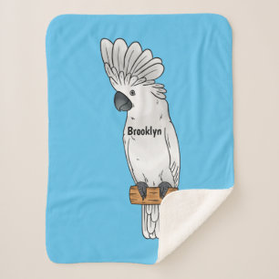 Cartoon van herkoekoekvogel sherpa deken
