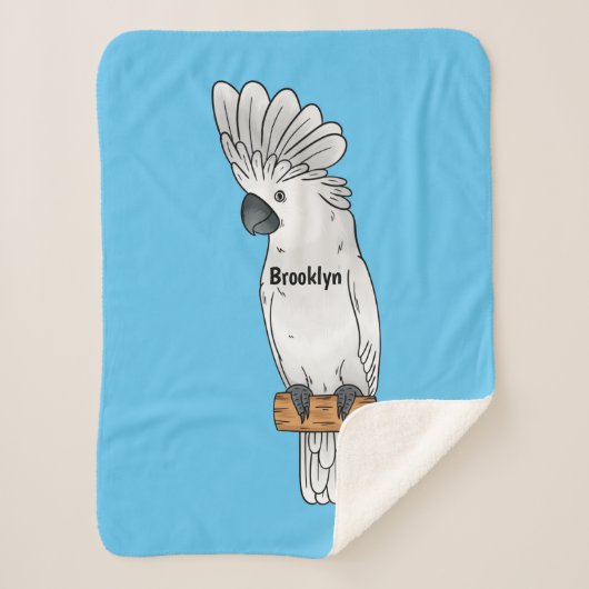 Cartoon van herkoekoekvogel sherpa deken (Voorkant)