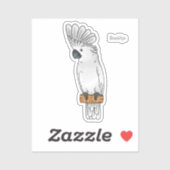 Cartoon van herkoekoekvogel sticker (Vel)