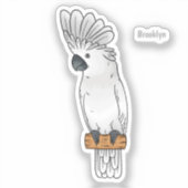 Cartoon van herkoekoekvogel sticker (Voorkant)