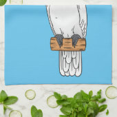 Cartoon van herkoekoekvogel theedoek (Gevouwen)