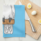 Cartoon van herkoekoekvogel theedoek (Quarter Fold)