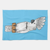 Cartoon van herkoekoekvogel theedoek (Horizontaal)