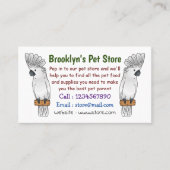 Cartoon van herkoekoekvogel visitekaartje (Voorkant)