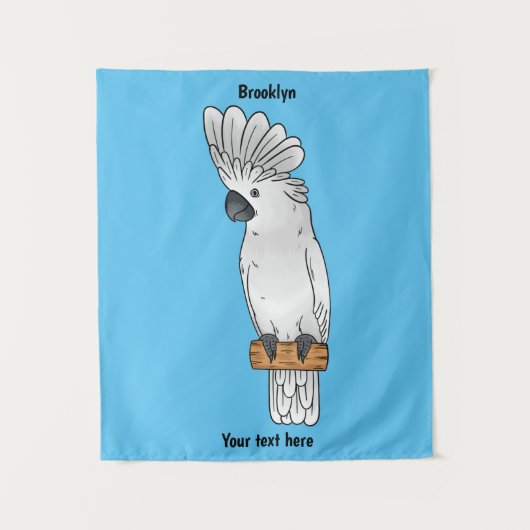 Cartoon van herkoekoekvogel wandkleed (Voorkant)