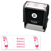 Cartoon van herkoekoekvogel zelfinktende stempel (In situ)