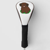 Cartoon van het chocoladelaboratorium LR kawaii Golfheadcover (Voorkant)
