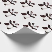 Cartoon van het Panda-beer Cadeaupapier (Hoek)
