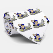 Cartoon van het vliegtuig stropdas (Opgerold)