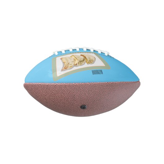 Cartoon van Jiaozi/Chinese dumplings American Football (Gedraaid 270)