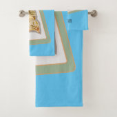 Cartoon van Jiaozi/Chinese dumplings Bad Handdoek (Insitu)