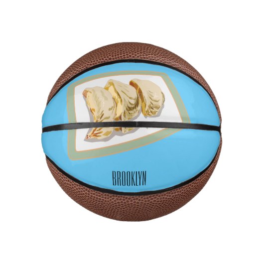 Cartoon van Jiaozi/Chinese dumplings Basketbal (Voorkant)