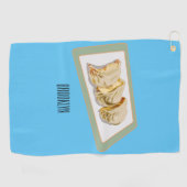 Cartoon van Jiaozi/Chinese dumplings Golfhanddoek (Horizontaal)